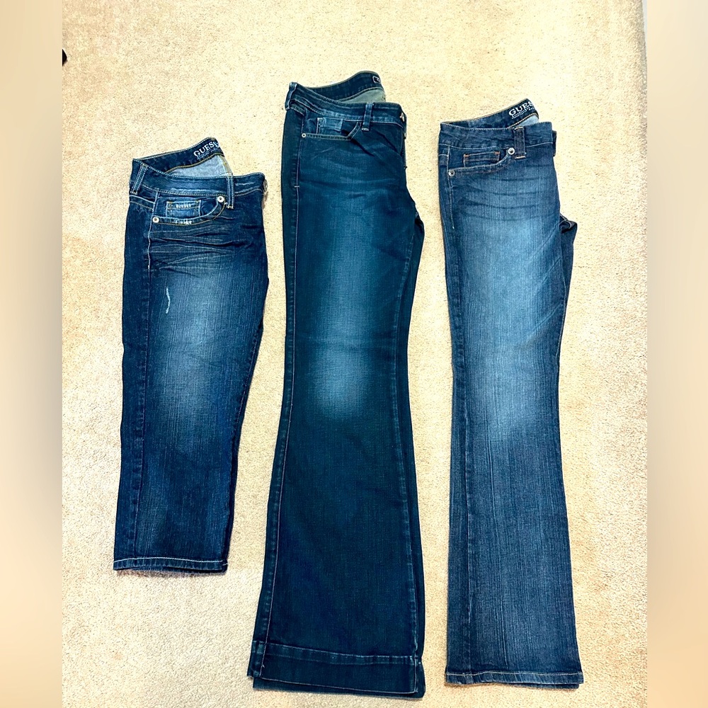 Lot of 3  Blue Women's guess Jeans